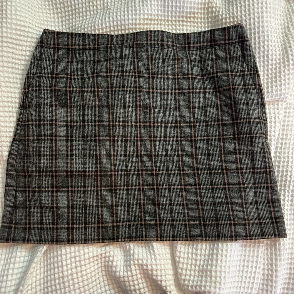 LOFT Gray Pencil Mini Skirt for Work